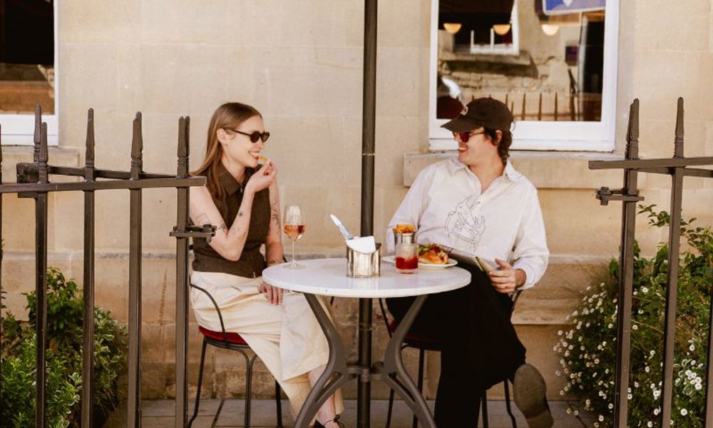 Couple on terrace