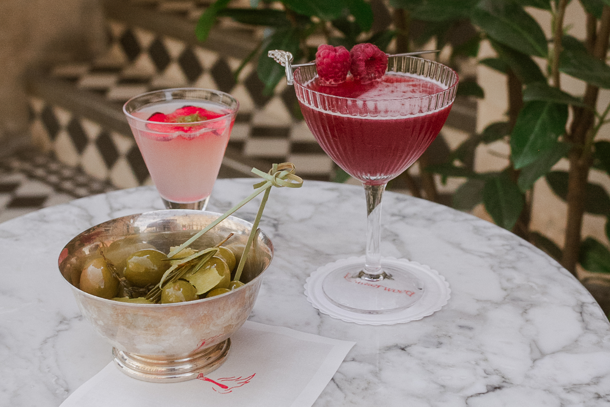 Cocktails on the terrace in Bath