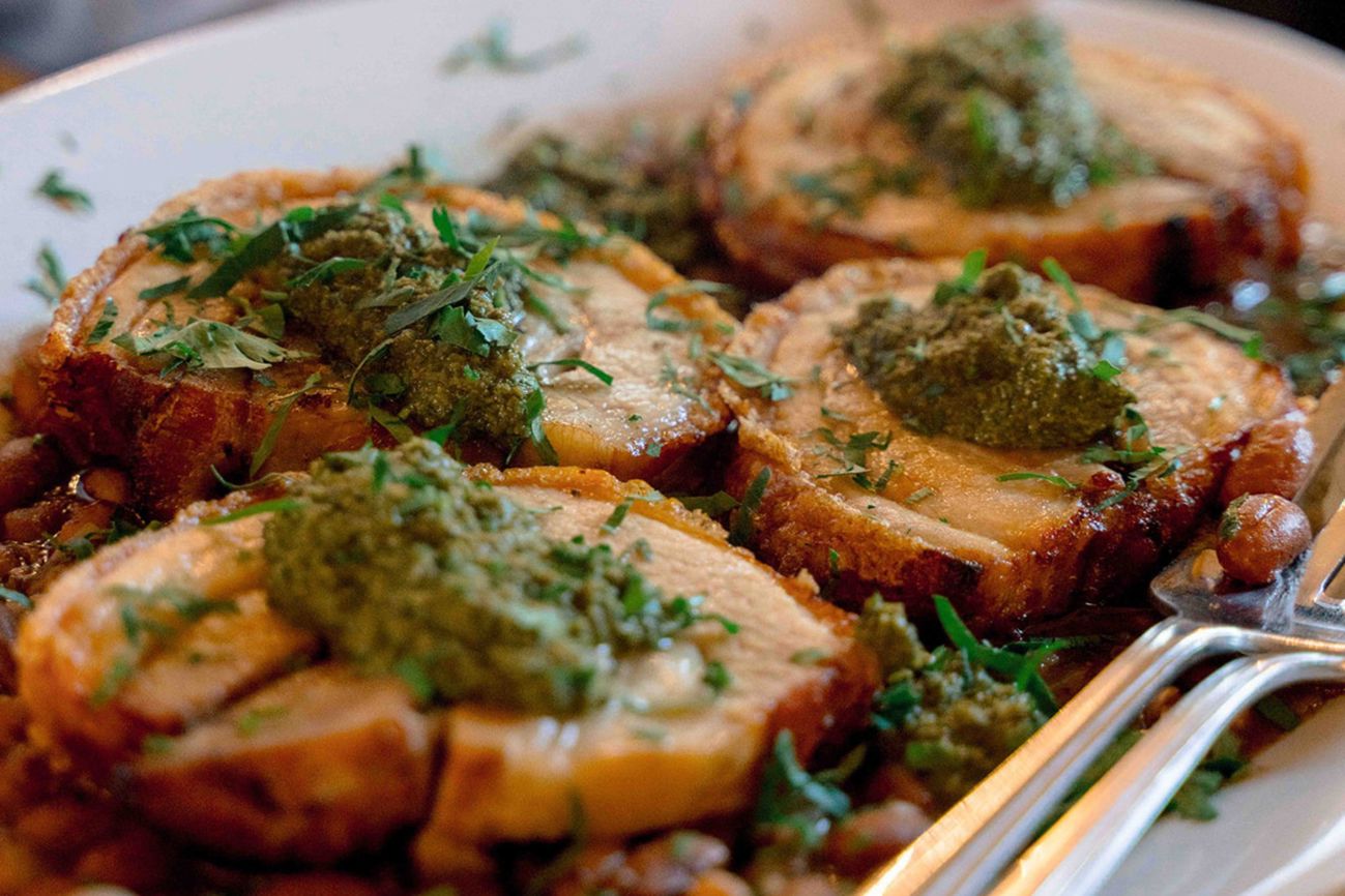 Slow cookd lamb shoulder at Emberwood for Bath Life Lunch