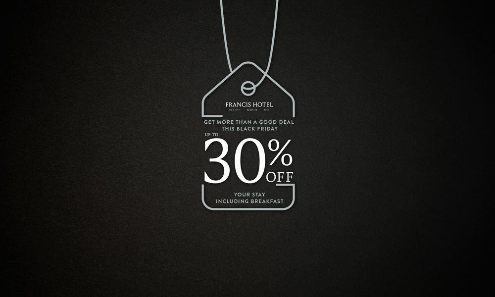 Francis Hotel Bath Black Friday Sale