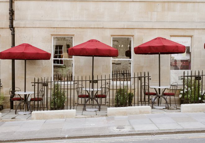 The terrace at Emberwood