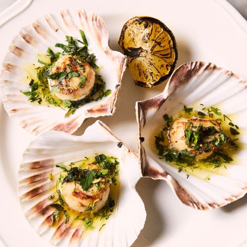Cornish scallops